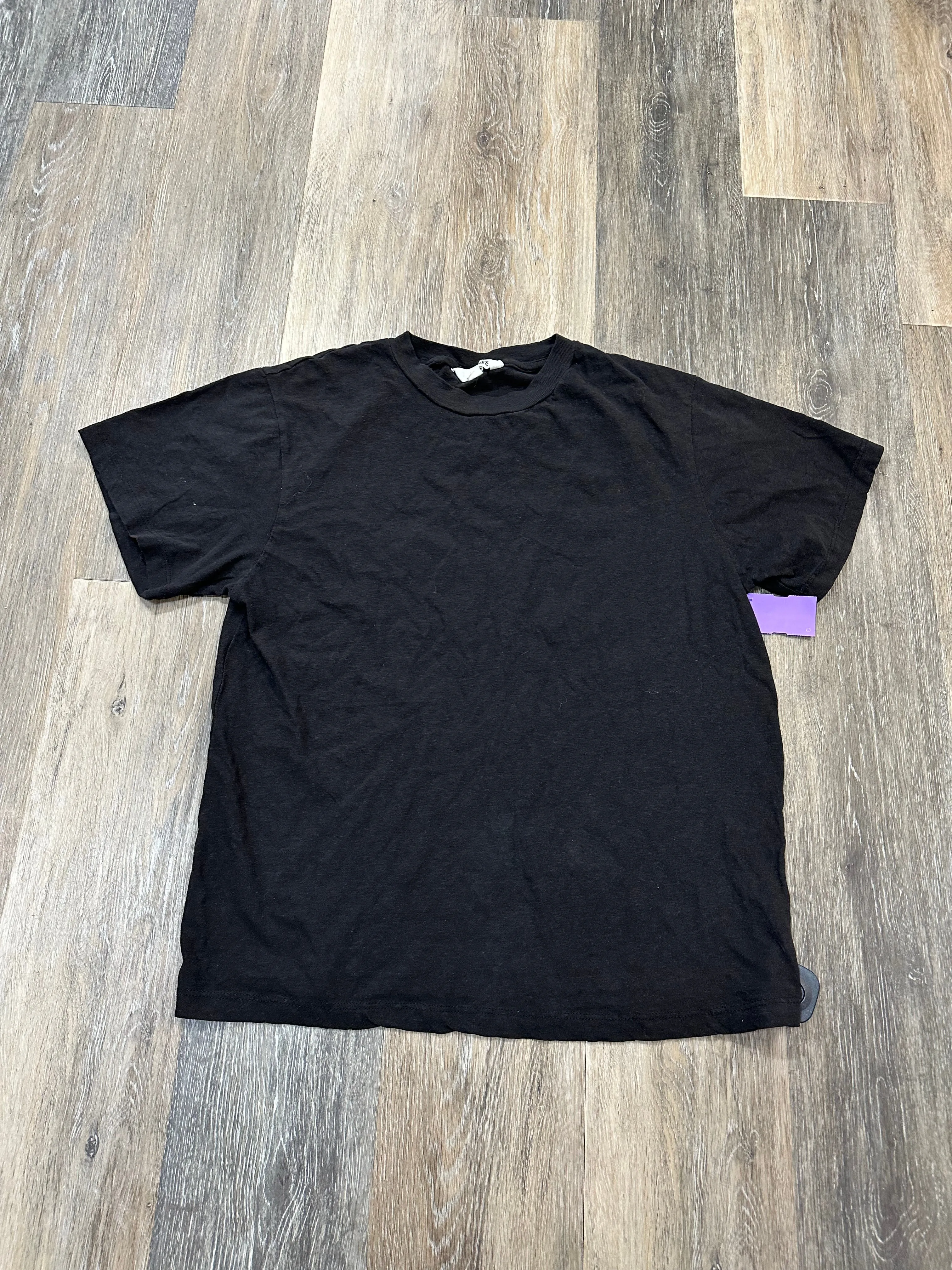 Top Short Sleeve By Rollas In Black, Size: S Non Chafing Edges preshrunk