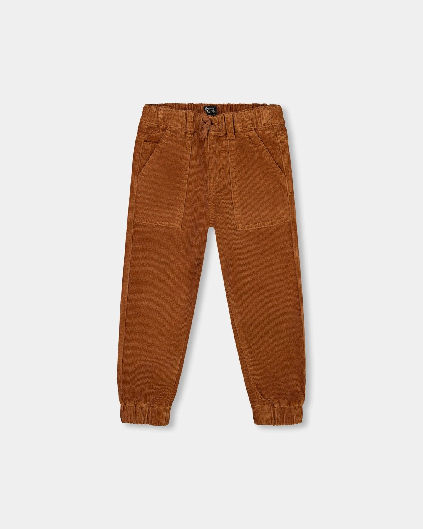 Stretch Corduroy Jogger Pants Brown HeatRegulatingLining Linen blend