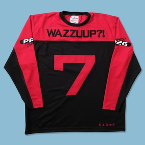 Modern Athletic Cut Stretch Knit Technology Y2K New York Jersey