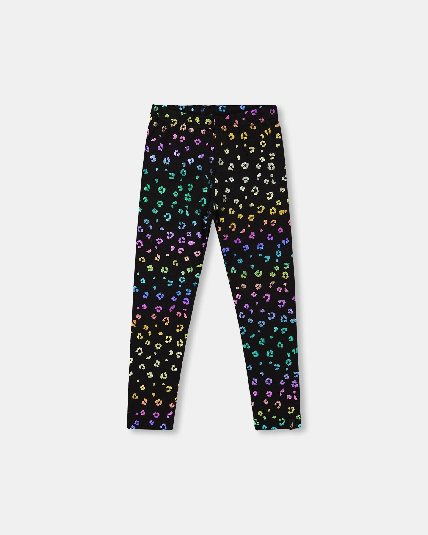 Non Binding Waist Urban Style Stretch Jersey Leggings Multicolor Leopard Print