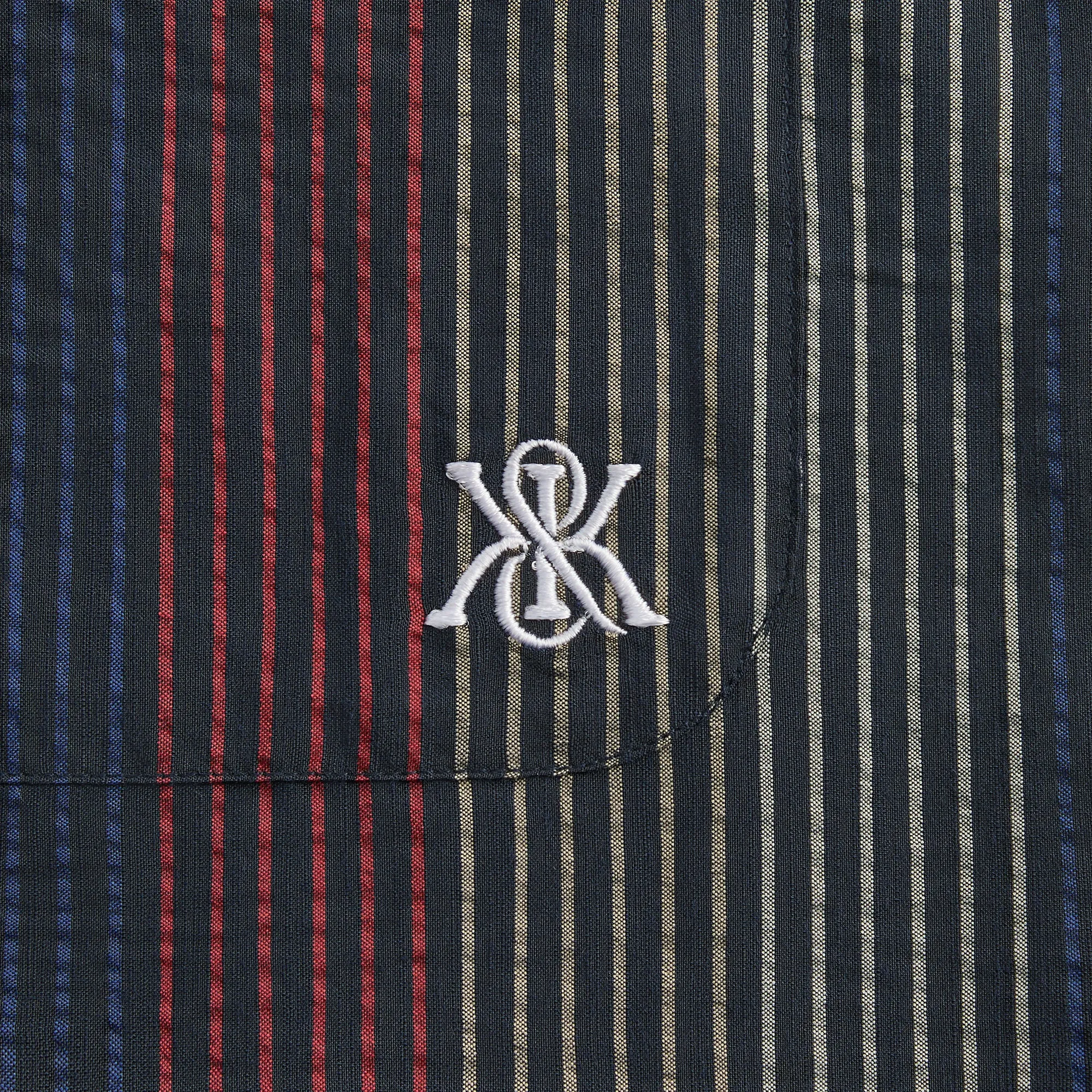 Kith Seersucker Boxy Collared Overshirt - Nocturnal Must-Have Item