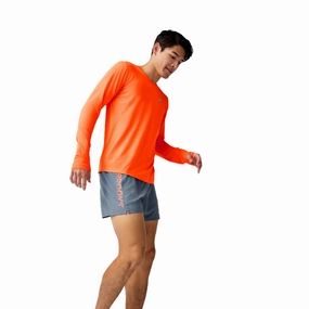 Sporty apparel Brooks | Men's Journey 5" Short - Storm/Speed Logo