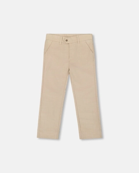 Roomy Fit Weekend Ready Slant Pocket Pants Light Taupe