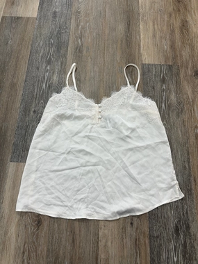 Top Sleeveless By Abercrombie And Fitch In White, Size: M Layered Collar System StretchTechnology