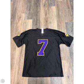 Athletic Top Short Sleeve By Nfl In Black, Size: L UltraSoft Blend