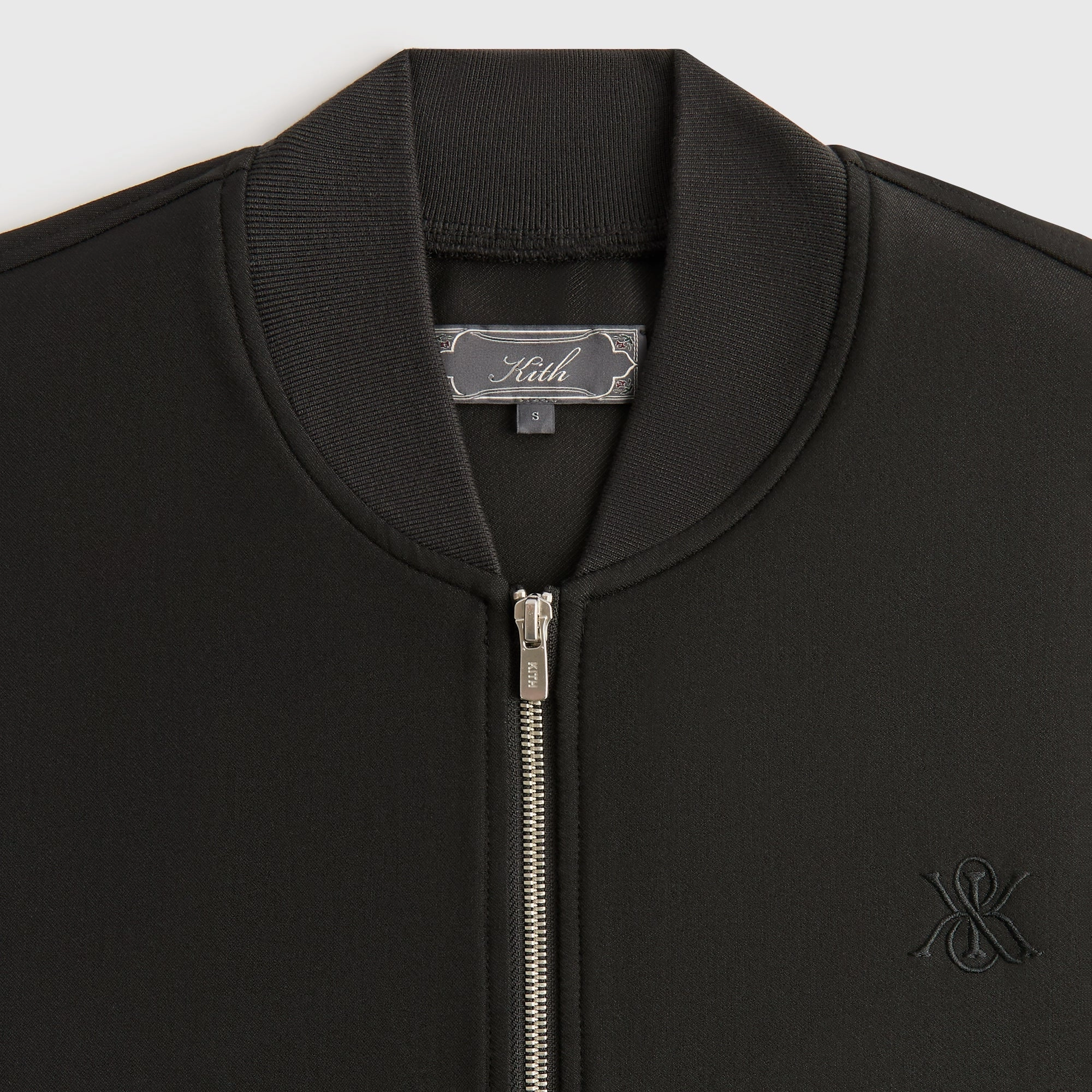 Kith Double Weave Avery Bomber Jacket - Black Transition Wear