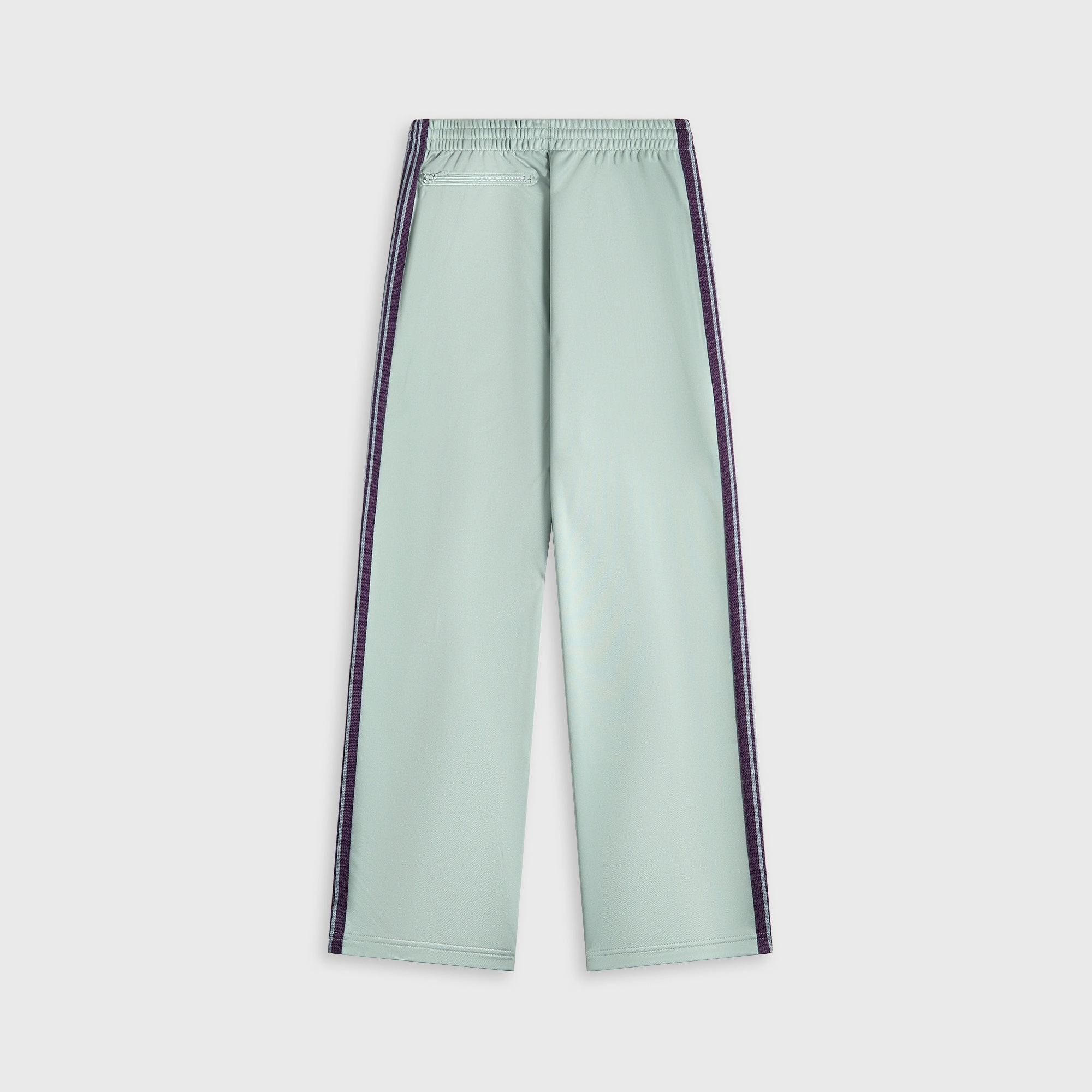 Elastic Cuff Needles Track Pant Poly Smooth - Sax