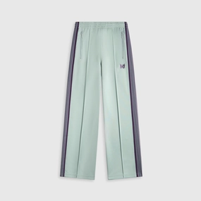 Needles Track Pant Poly Smooth - Sax Back pockets