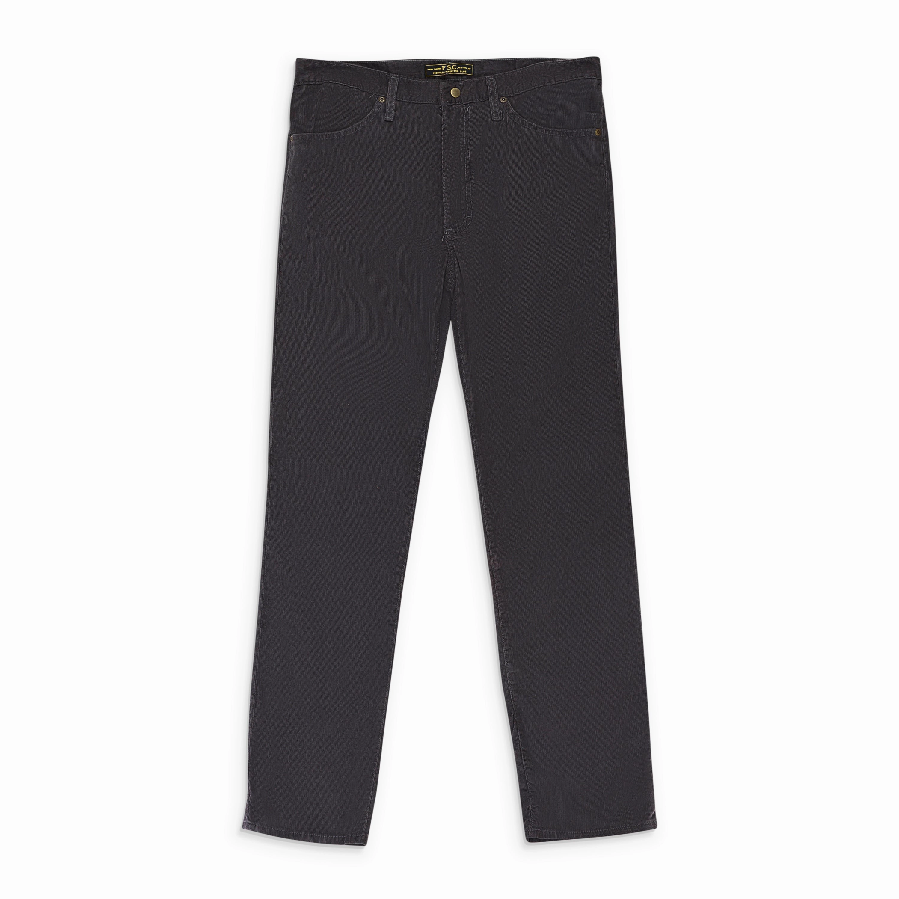 Party Look Weekend Warrior Festival Outfit Date Night Professional Wear Freeman'S Sporting Club Corduroy Cotton Jeans - Gray