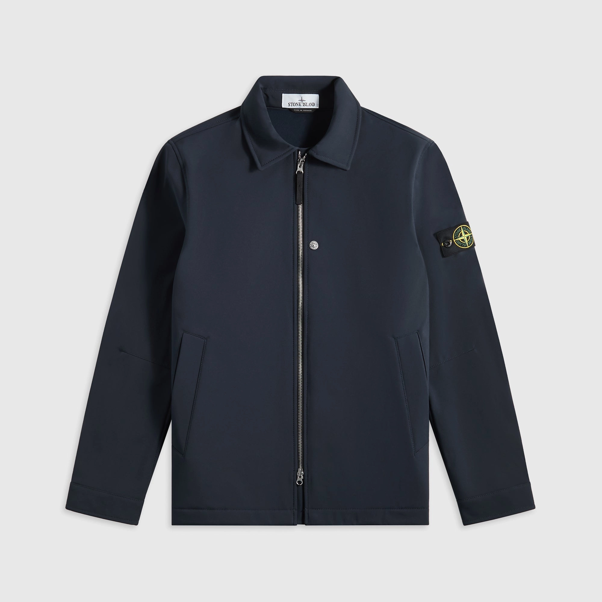 Stone Island Jacket - Navy Blue Outdoor Look ReinforcedEdging