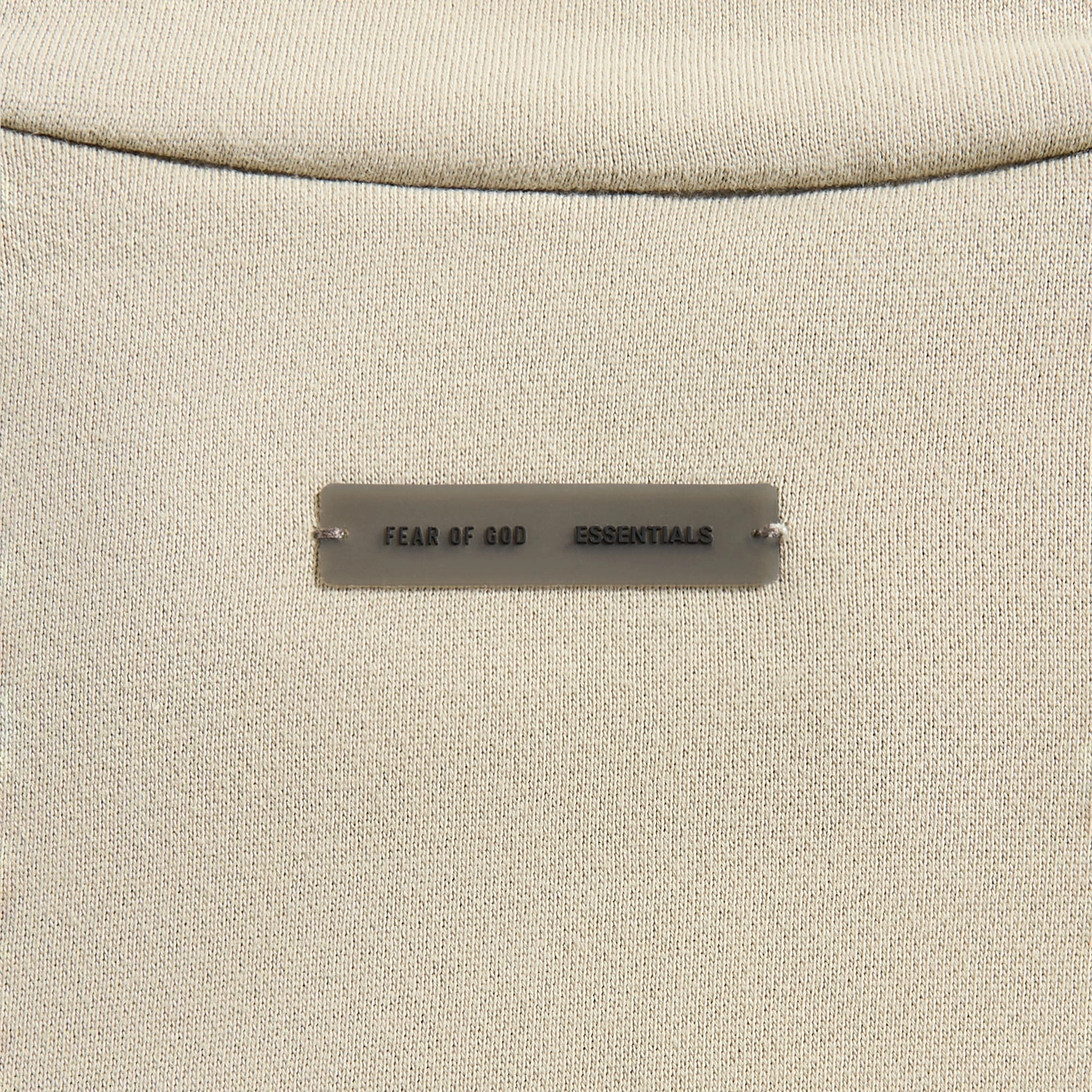 Cotton Twill Essentials Modern Fit Fleece Track Jacket - Abbey Stone