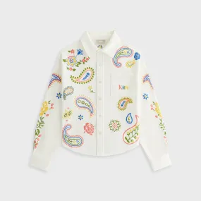Kith Kids Floral Paisley Apollo Shirt - Silk birthday party BBQ Party