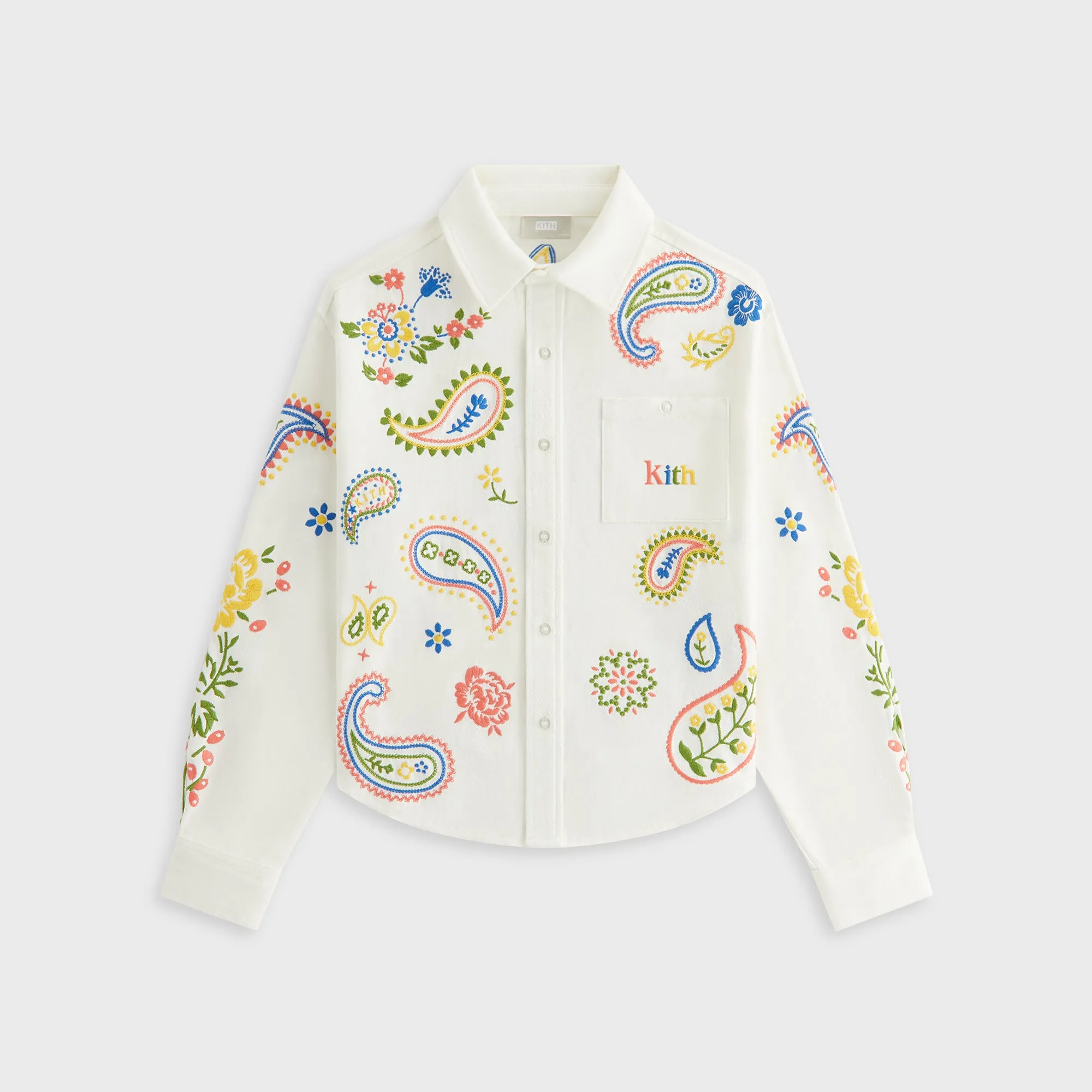 Kith Kids Floral Paisley Apollo Shirt - Silk birthday party BBQ Party