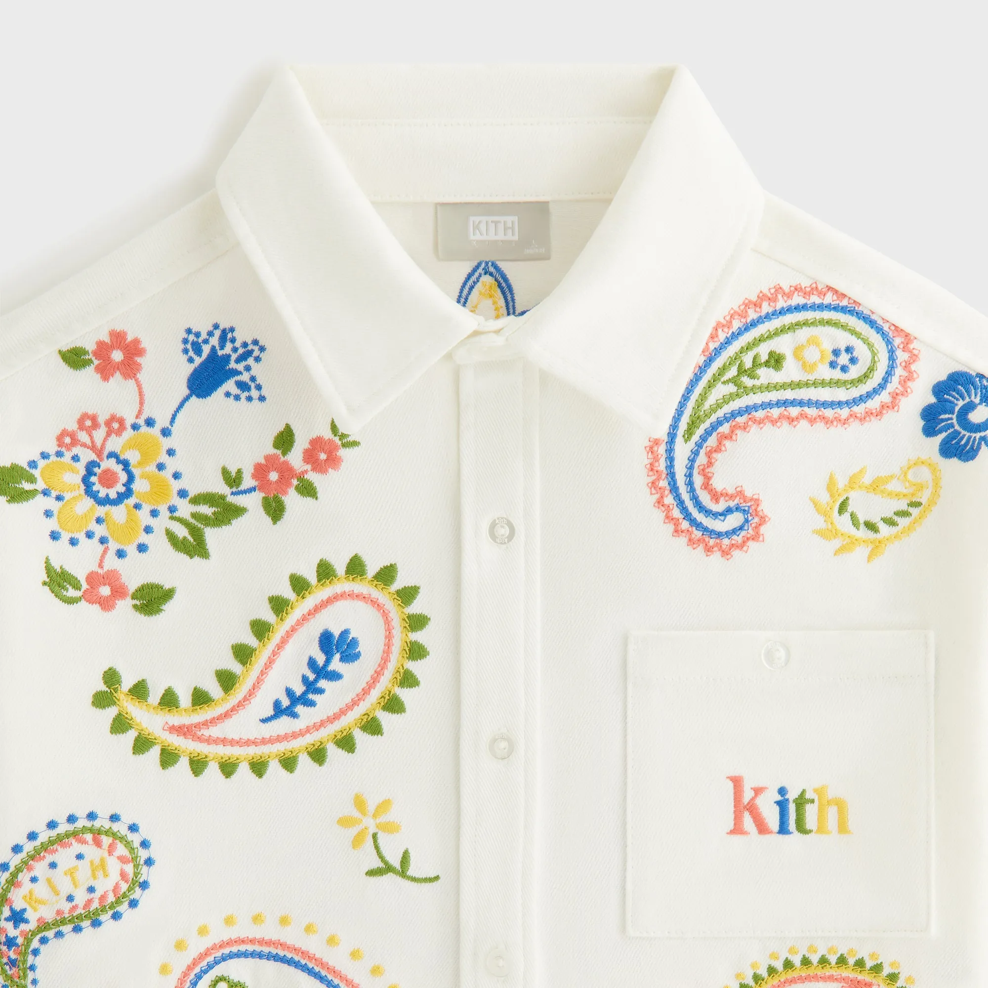 Kith Kids Floral Paisley Apollo Shirt - Silk Sophisticated Look