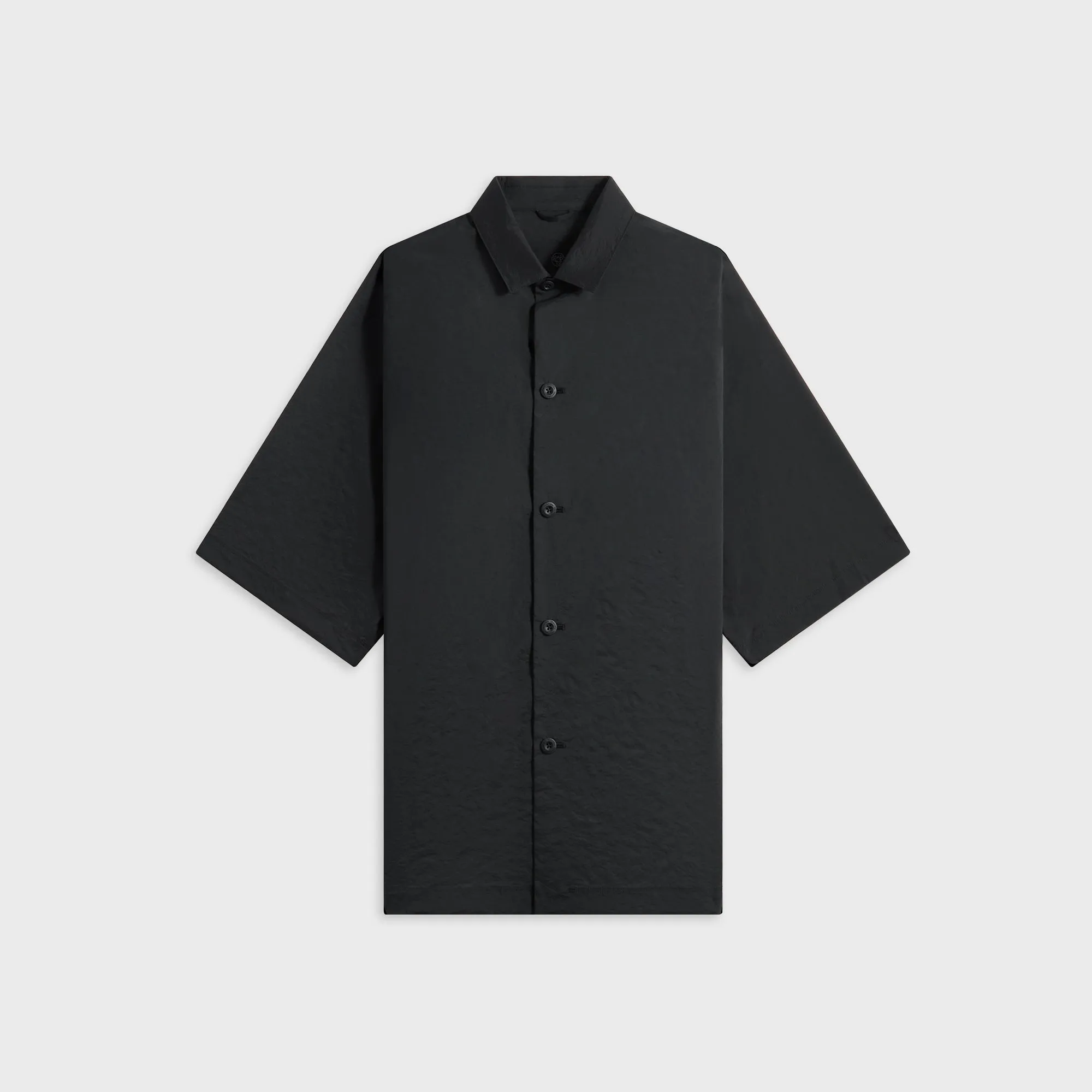 Slim Silhouette Organic Cotton Teatora Doctoroid Wide Shirt - Black