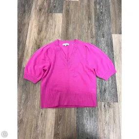 Built In Odor Control Weighted Hem Trim Sweater Cashmere By White And Warren In Pink, Size: S
