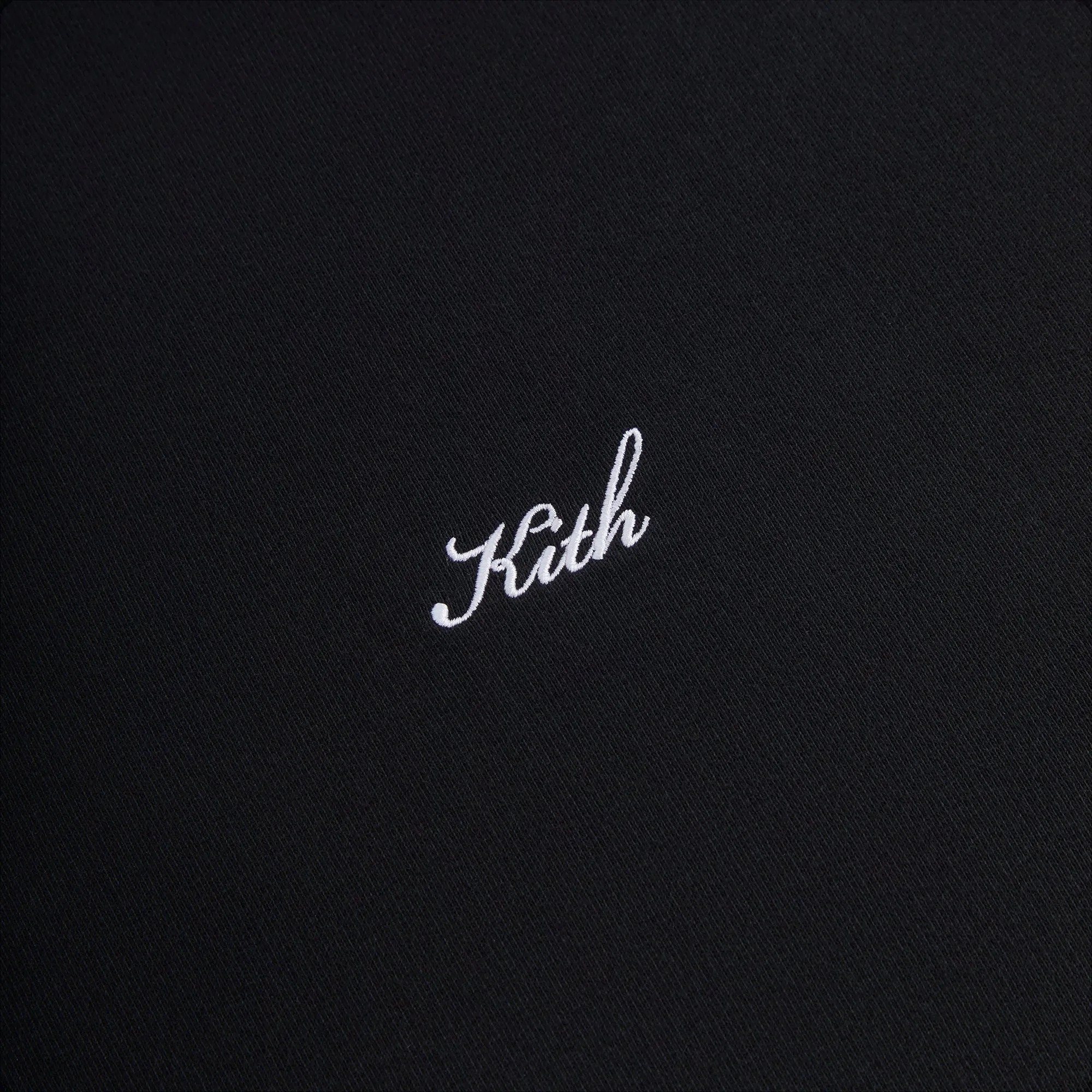 Kith Nelson Crewneck - Black Comfy Essentials Recycled Fiber