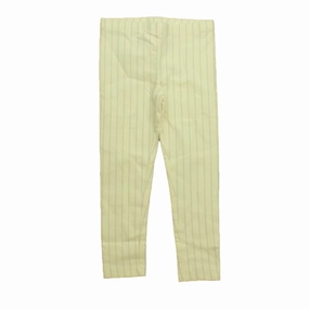 Cozy And Stylish Anti Pilling Textile Tea Girls Ivory | Silver Leggings