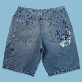 Double Layered Hem Y2K No Boundaries Jorts W36