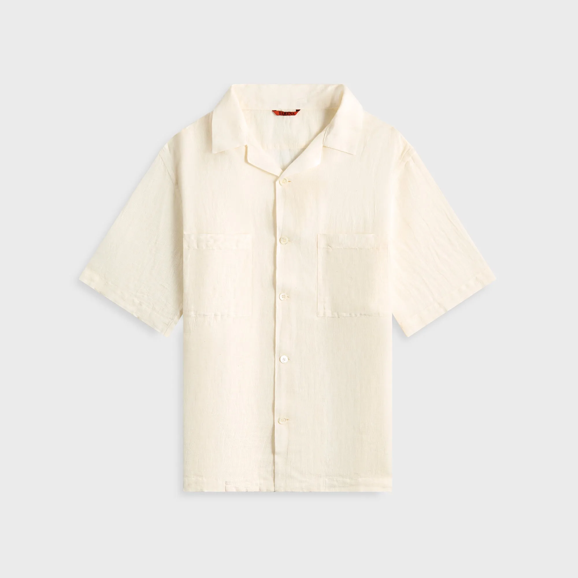 Barena Camicia Solana Lenza Shirt - Avorio Easy Styling Floral Motif