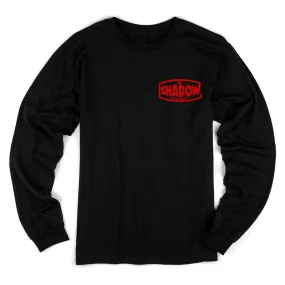 Unisex Fit Light Comfort Shadow Sector Long Sleeve T-Shirt - Black