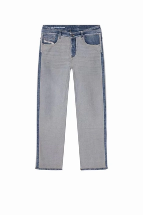 Diesel Blue Straight-Leg Jeans Denim Soft Wash Treatment Office Wear Chill Outfit Date Night