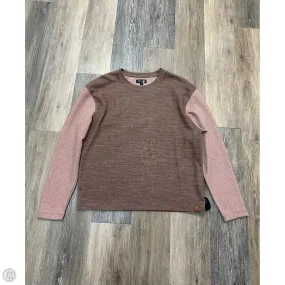 Recycled Polyester Material AllDayComfortFit Top Long Sleeve By Fundamental Coast In Brown, Size: L