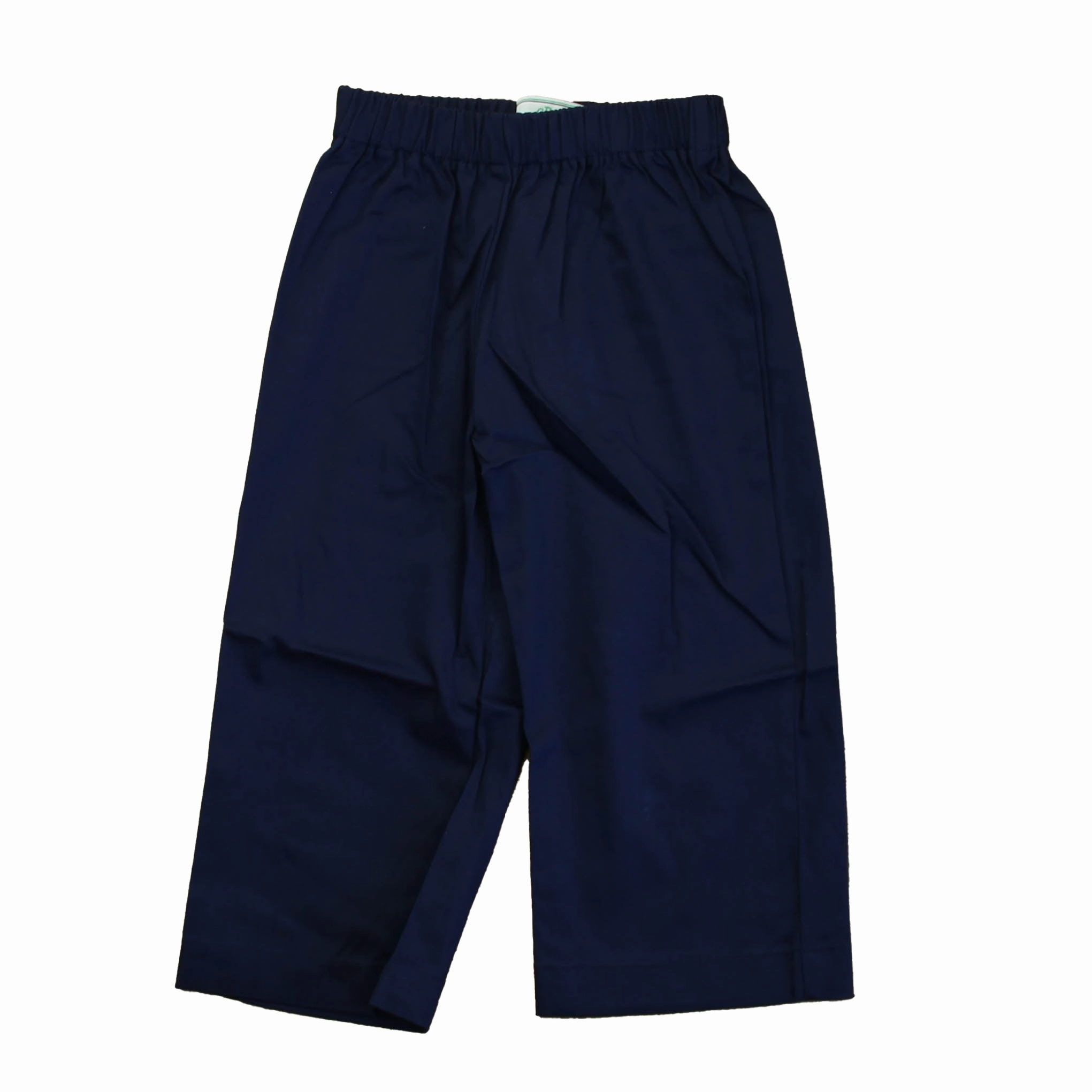 Embroidered Detail Classic Prep Boys Medieval Blue Pants Size: 12-24 Months