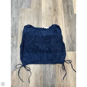 Organic Cotton Fiber Top Sleeveless By Loft In Navy, Size: Xl