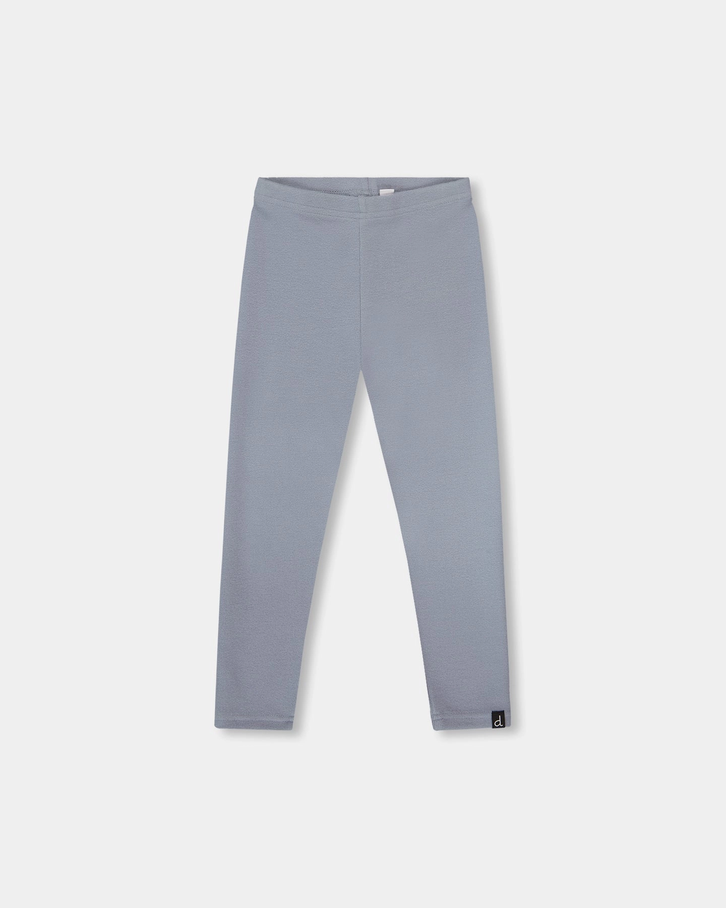 Super Soft Ribbed Leggings Blue Gray Flexible Waistband Breathable Design