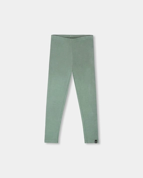 Gusseted Crotch Travel Ready Super Soft Ribbed Leggings Sage Green