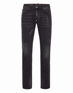 Super Straight Cut Trousers Stylish Casual Evening Stroll Anti Slip Belt Loops