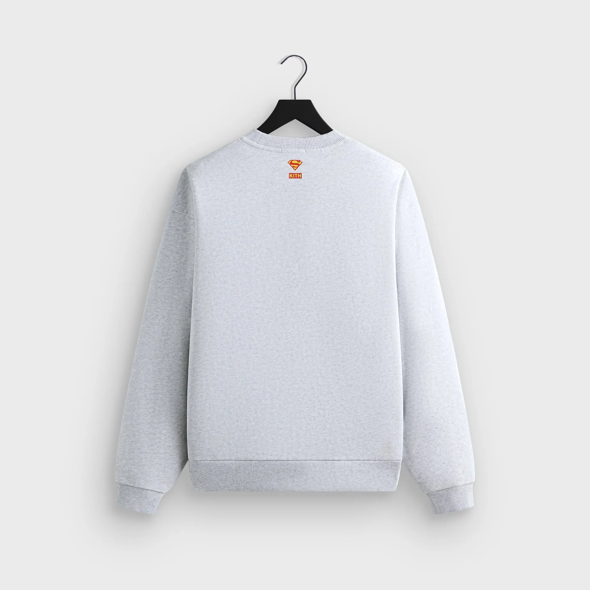 Layering Fashion Superman | Kith Action Comics Nelson Crewneck - Light Heather Grey