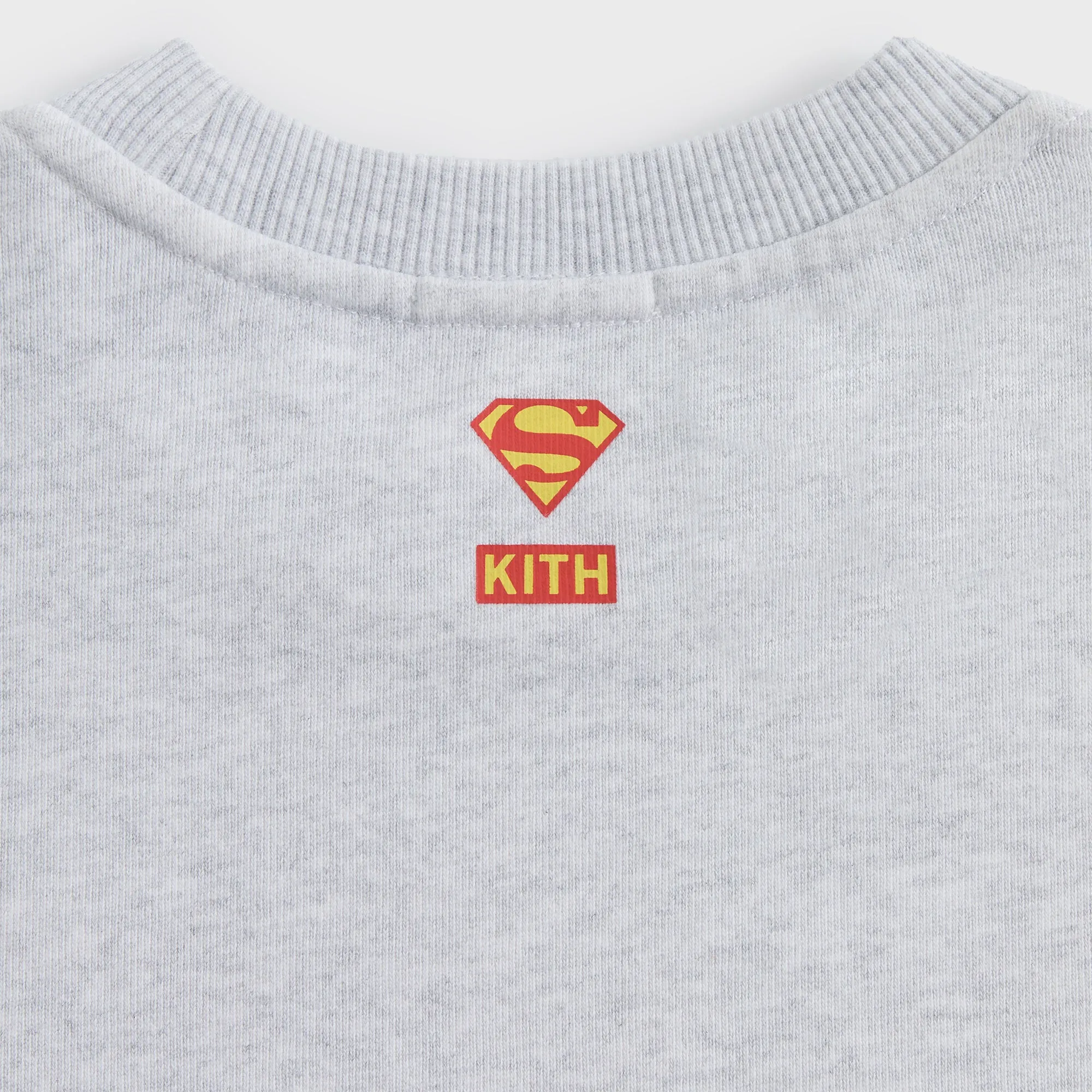 elegant design Casual Knit Wear Superman | Kith Action Comics Nelson Crewneck - Light Heather Grey
