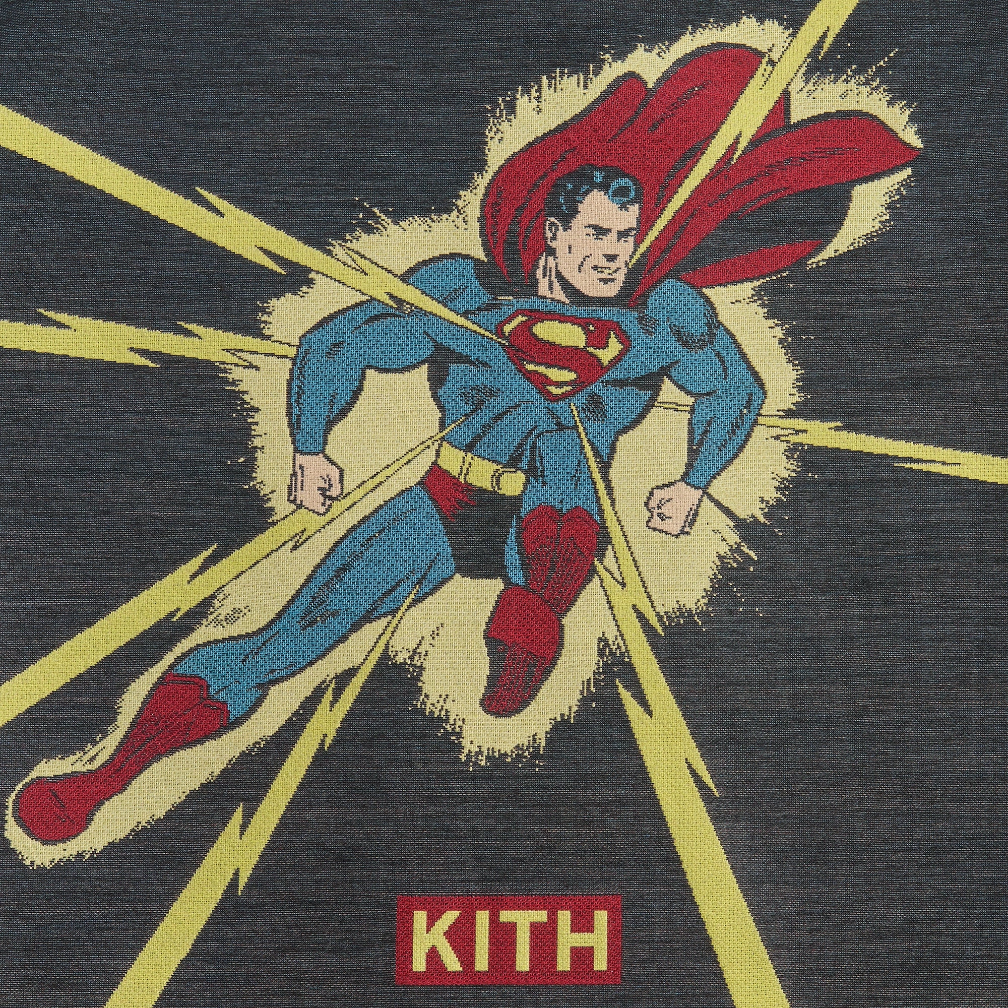 Superman | Kith Lightning Tapestry Jacket - Black New Cut Casual Chill Look