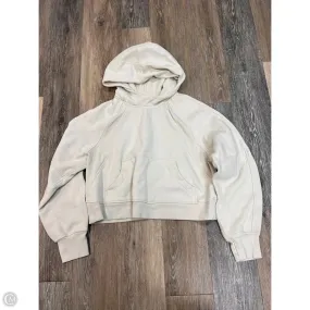 Double Chest Pocket Athletic Sweatshirt Hoodie By Lululemon In Tan, Size: M/L