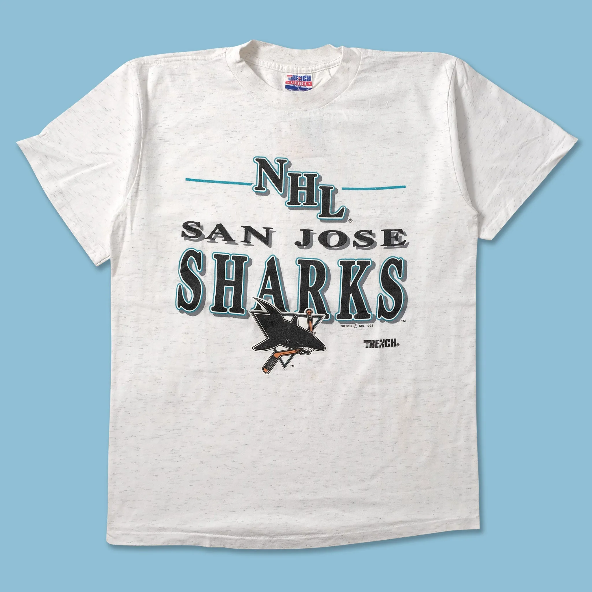 1992 San Jose Sharks T-Shirt Medium Urban Streetwear