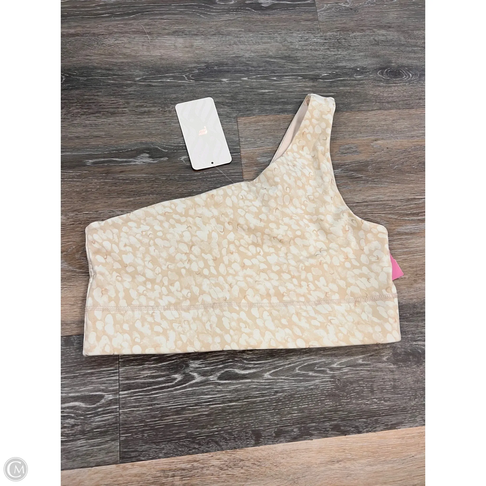 Organic Cotton Blend Athletic Bra By Fabletics In Cream, Size: Xl
