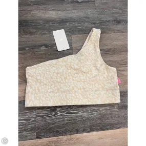 Organic Cotton Blend Athletic Bra By Fabletics In Cream, Size: Xl