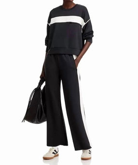 Organic Cotton Tagless Labeling Colorblock Set In Black