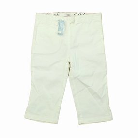 Abrasion Resistant Surface Jacadi Girls White Capri Pants