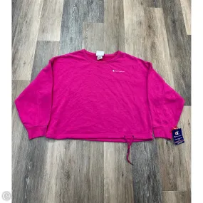 Athletic Sweatshirt Crewneck By Champion In Pink, Size: L BondedSeamTechnology ReinforcedHem