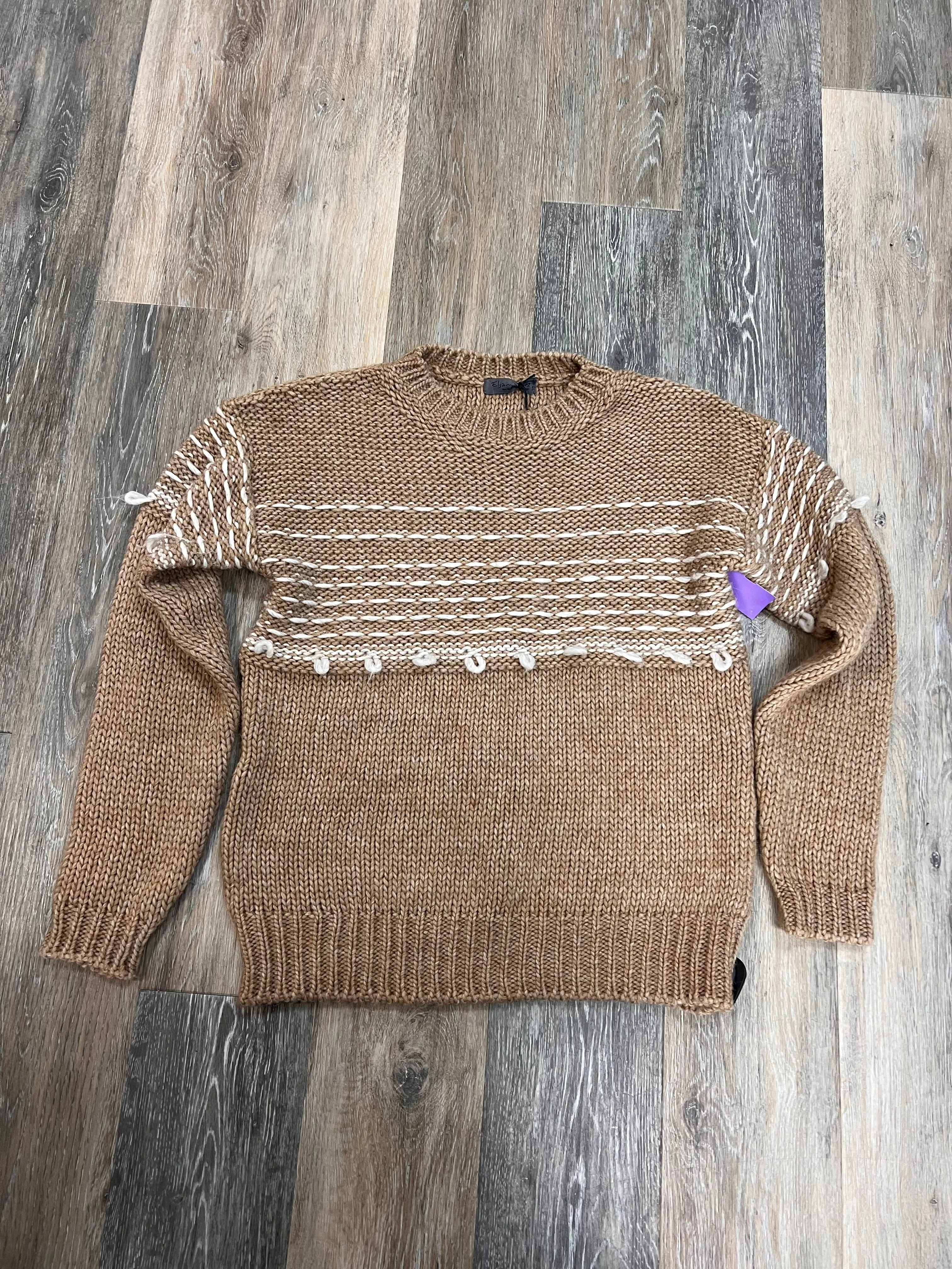 Sweater By Elsamanda Anthropologie In Tan, Size: S MultiPurposeUtility