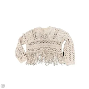 Sweater By Free People In Beige, Size: Xs Versatile Layering Piece Friction Resistant Finish