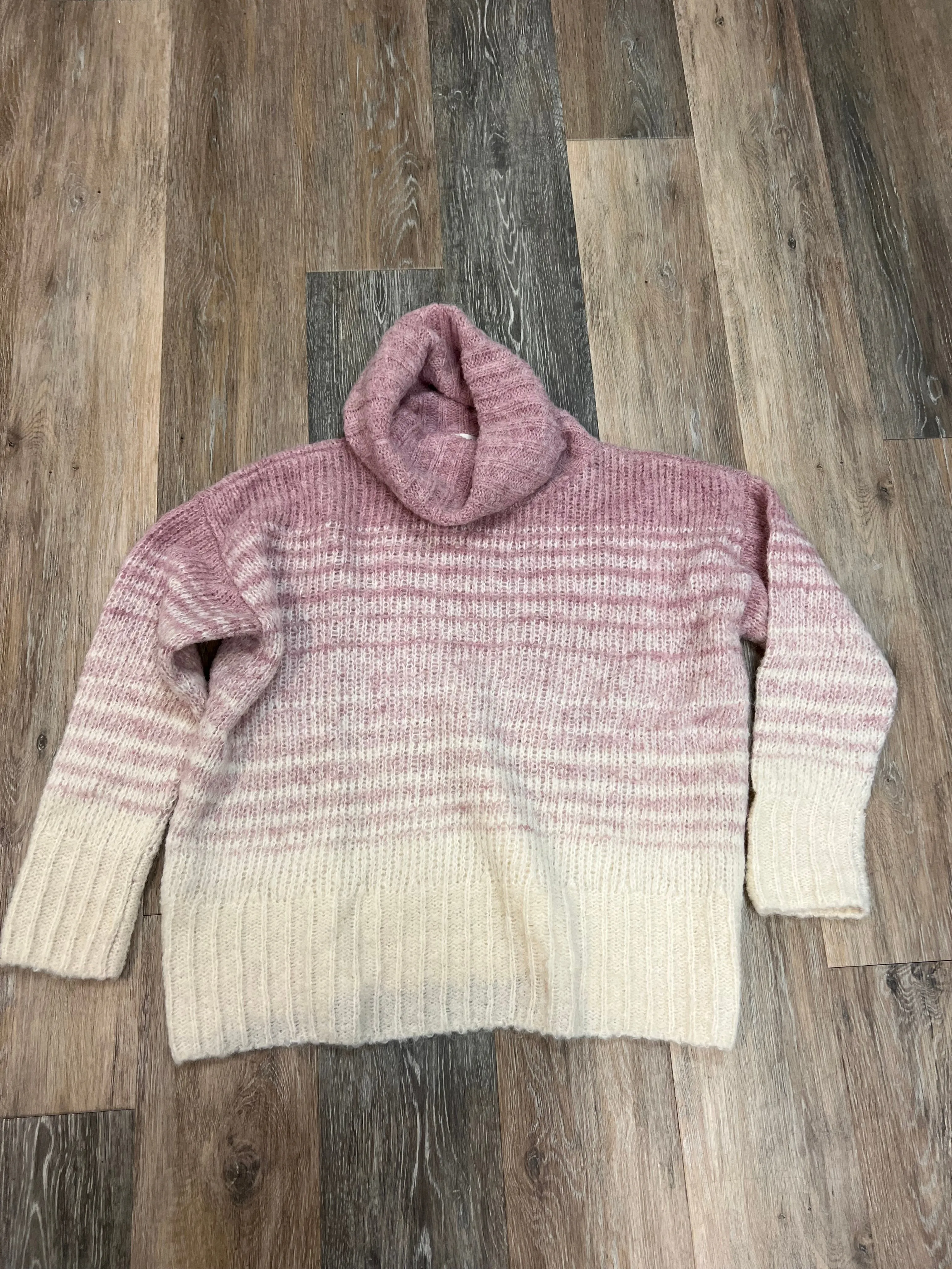 Sweater By Xirena In Pink & White, Size: S High Thread Count Cotton