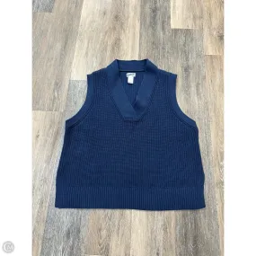Sweater Cardigan By Duluth Trading In Navy, Size: L Asymmetrical hem QuickRelease Closures