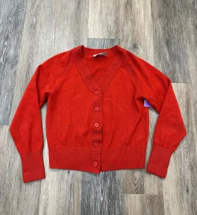 Sweater Cardigan By Everlane In Red, Size: S AntiPillTreatment