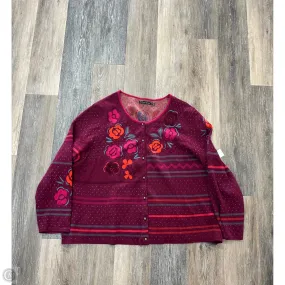 Sweater Cardigan By Gudrunsjoden In Purple, Size: Xxl CushionedSupport