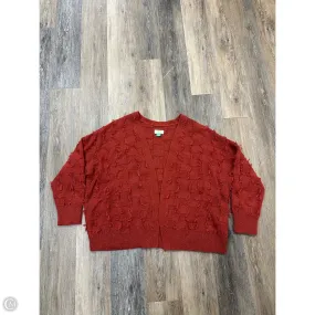 Sweater Cardigan By Maeve In Orange, Size: 2x Elegant Cut Ergonomic Cut