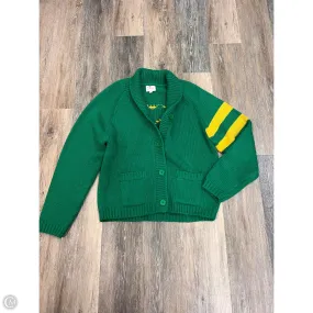 Sweater Cardigan By Pink Pineapple In Green, Size: Xs/S Classic Cut